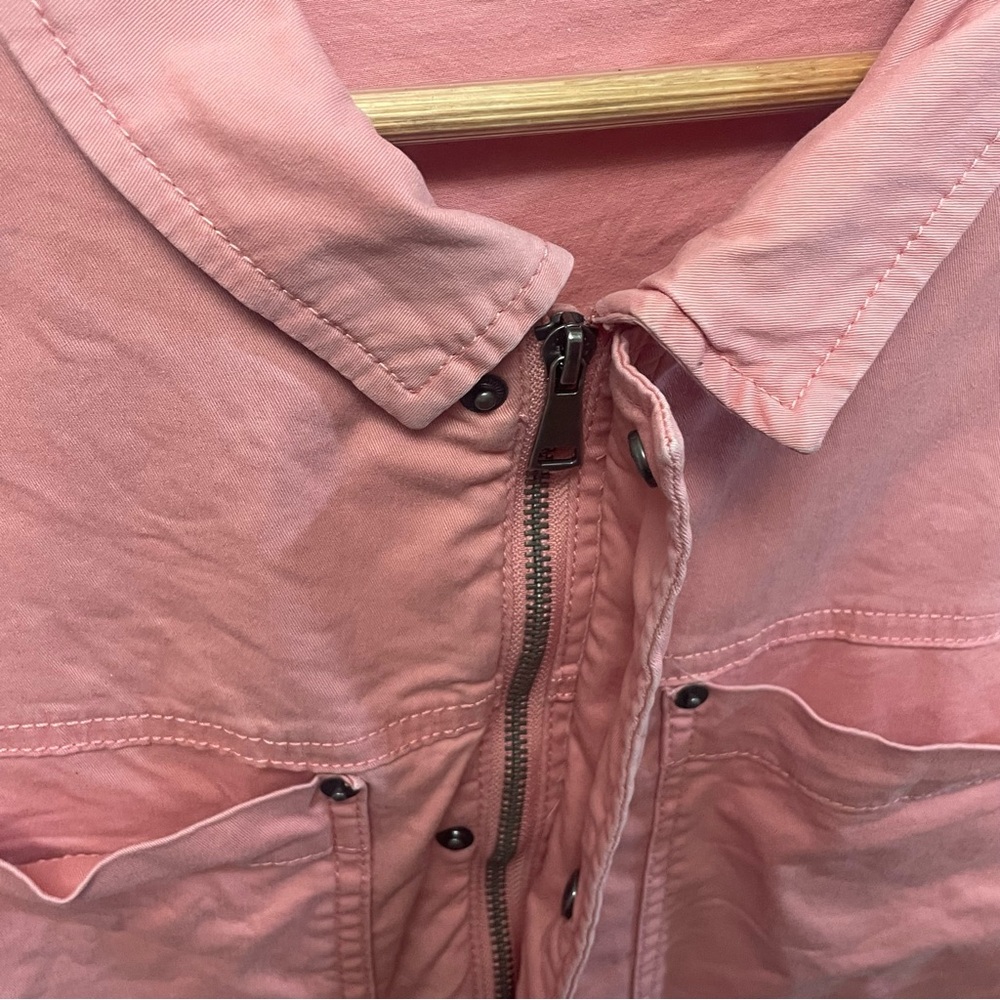 Women’s Time and Tru Adjustable Waist Pink Jacket XL 16-18 Cotton/spandex - Picture 4 of 8